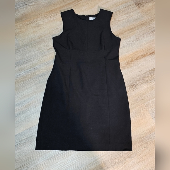 MM Lafluer Elegant Black Sleeveless Sheath Dress Size 14 - Picture 6 of 10